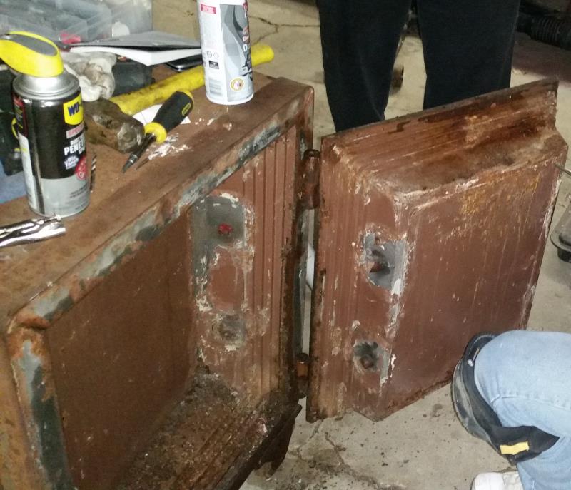 Opened safe